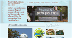 Desktop Screenshot of newholsteinchamber.com